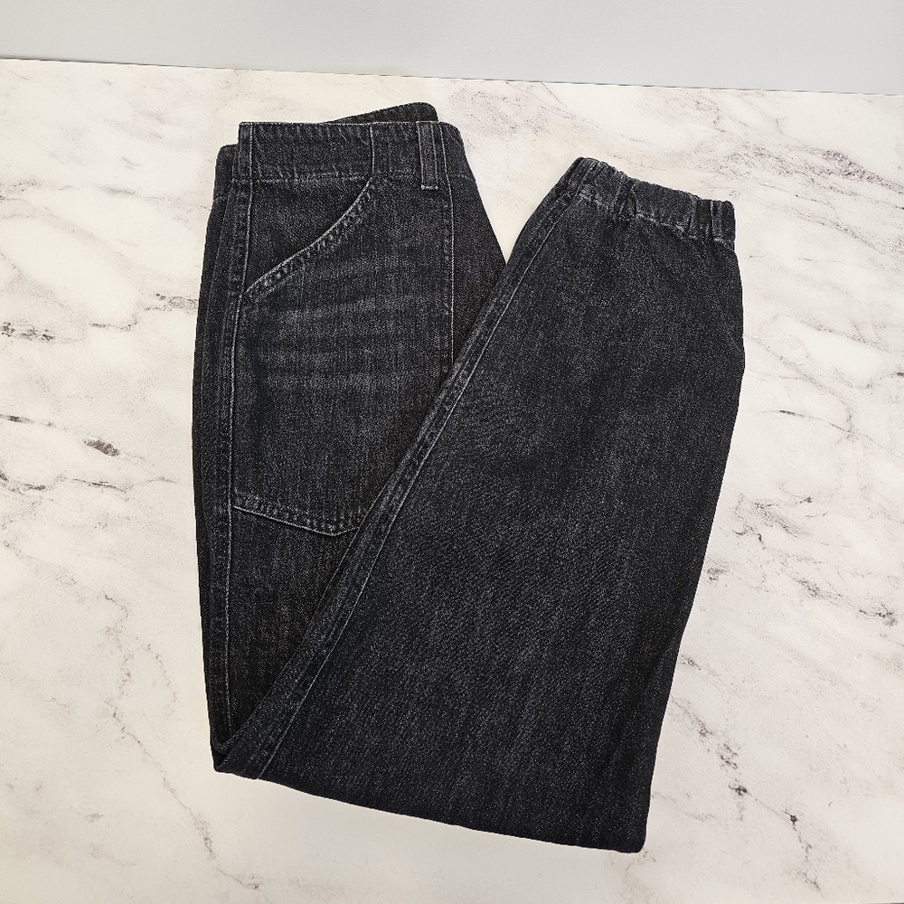 Veronica Beard Bolton With Cargo Pocket Elastic Hem High Rise Black Jeans 29 NWT - Picture 5 of 11